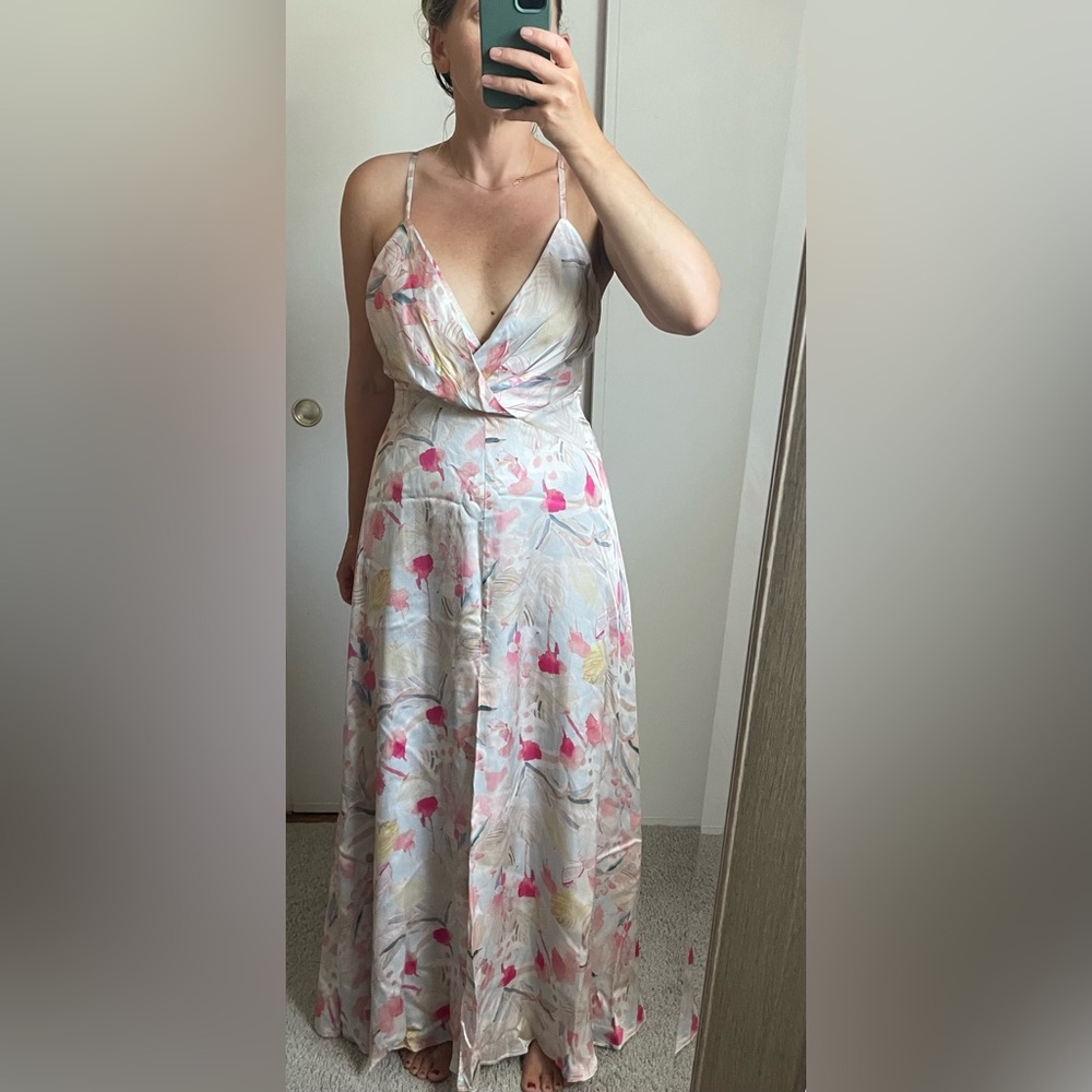 Fame and Partners Backless Maxi Dress